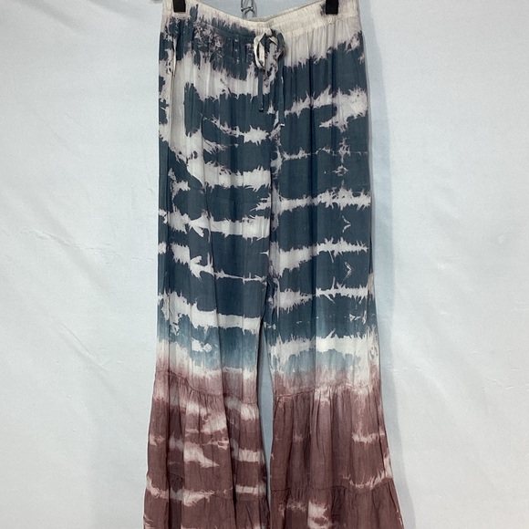 NWT Yak&Yeti large Tie-Dye Flare Pants - Picture 2 of 13